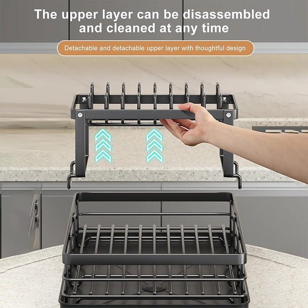 Sakerplus® Large 2-Tier Kitchen Dish Drying Rack