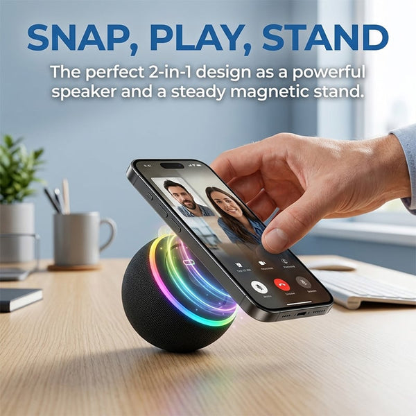 Sakerplus® Portable Magnetic Wireless Bluetooth Speaker