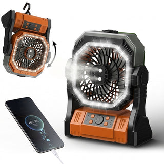 Sakerplus® Rechargeable Outdoor Camping Fan Light