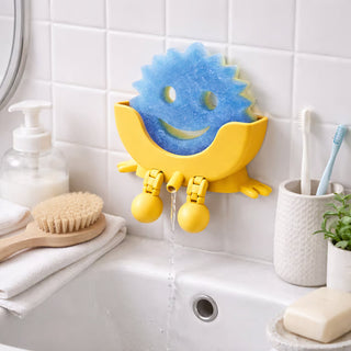Sakerplus® Cute Smiling Sponge Holder With Drainage