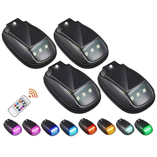 Sakerplus® Solar Car Roof RGB Strobe Light