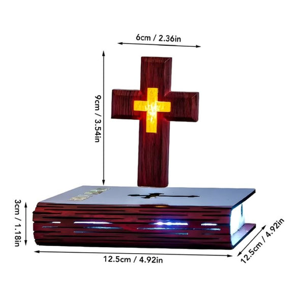 Sakerplus® Levitating Magnetic Floating Cross Lamp