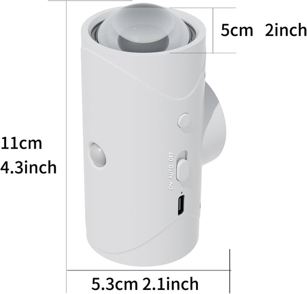 Magnetic Rechargeable Color-Changing Sconce with Smart Motion Sensor and Photosensitive Detection, RGB Ambient Wall Light with 7-Color Gradient Modes, 1500mAh Long-Lasting Battery
