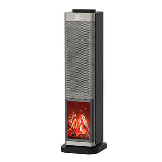 Sakerplus® Oscillating Electric Fireplace Tower Heater