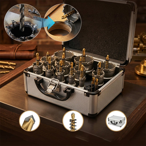 Sakerplus® Carbide Hole Saw Kit 12 Piece