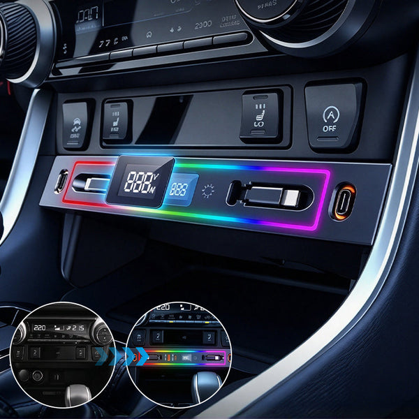Sakerplus® Toyota RAV4 LED USB Charging Hub