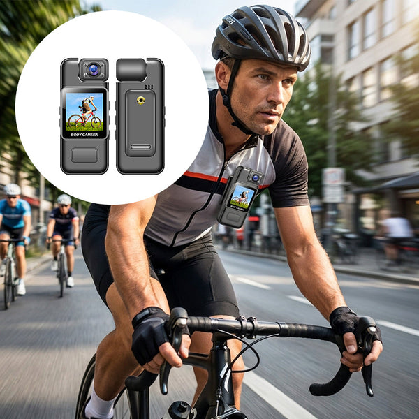 Sakerplus® 4K Body Cam With Rotatable Lens