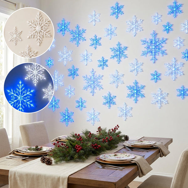 Sakerplus® LED Snowflake Wall Decoration Light Set