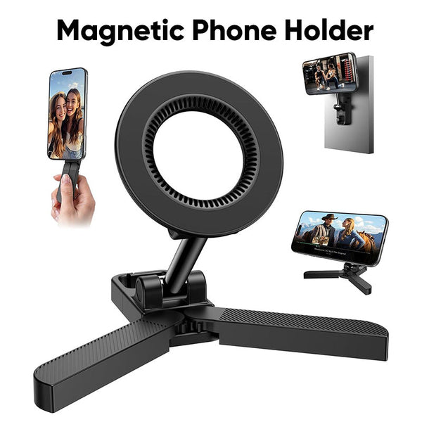 Sakerplus® Foldable Dual-Sided Magnetic Phone Stand