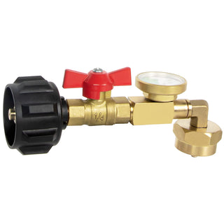 Sakerplus® Propane Refill Adapter With Ball Valve