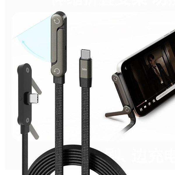 Sakerplus® Flat Right Angle USB C Cable Stand