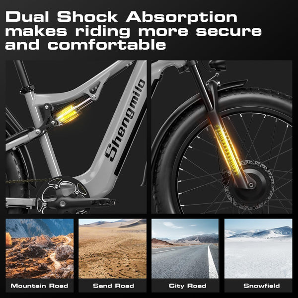 Sakerplus® Dual Motor Electric Bike