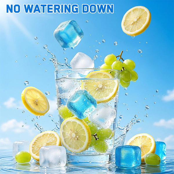 Sakerplus® Reusable BPA-Free Refreezable Plastic Ice Cubes