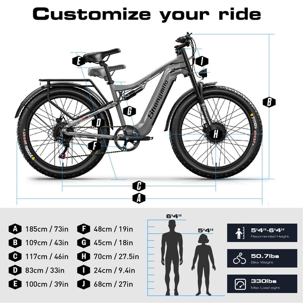 Sakerplus® Dual Motor Electric Bike