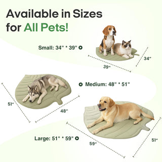 Sakerplus Leaf Shaped Dog Cooling Mat