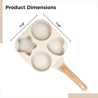 Sakerplus® Egg Pan Four Hole Breakfast Skillet