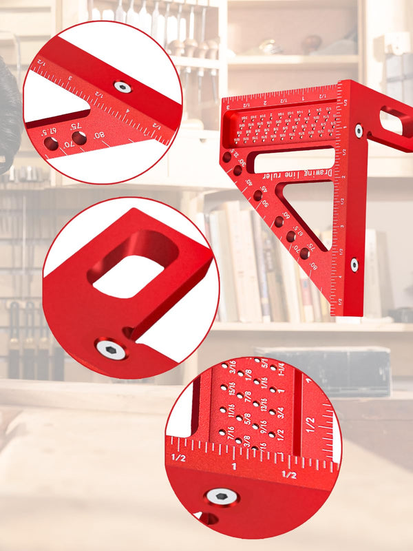 Sakerplus 3D Multi Angle Carpenter Square Ruler