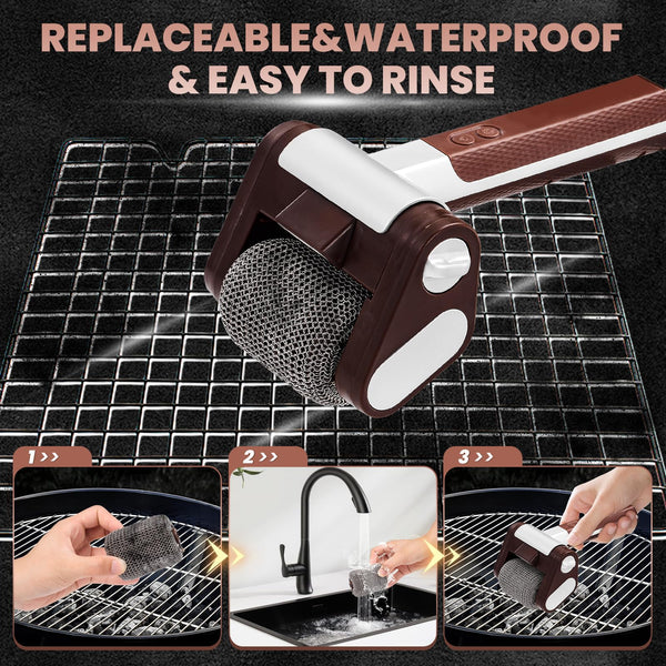 Sakerplus® Electric Grill Cleaner Bristle Free