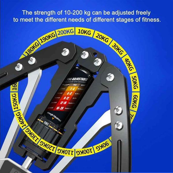 Sakerplus Adjustable Hydraulic Arm Strength Trainer (with LED counter)