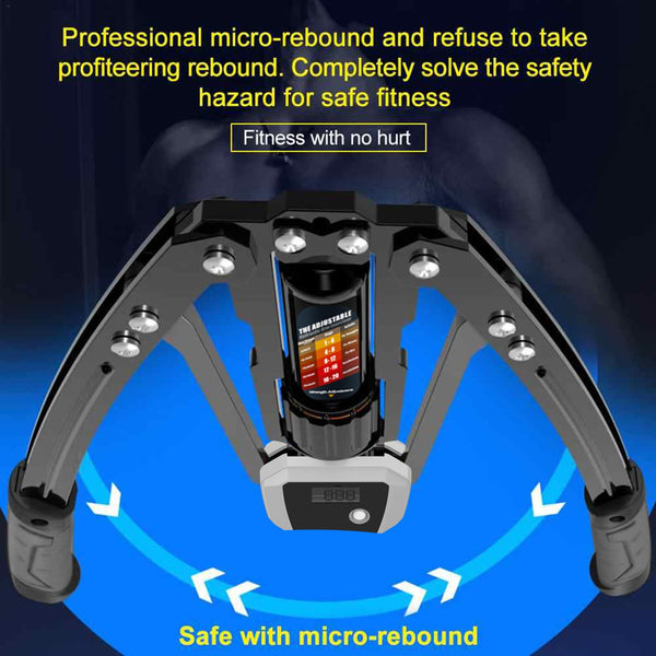 Sakerplus Adjustable Hydraulic Arm Strength Trainer (with LED counter)