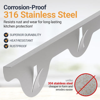 Sakerplus Stainless Steel Stove Gap Covers