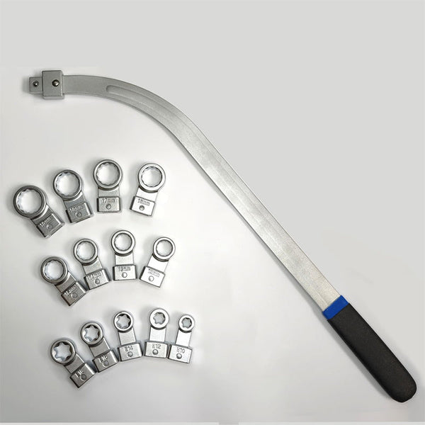 Sakerplus 15Pcs Universal Belt Tensioner Pulley Tool Kit