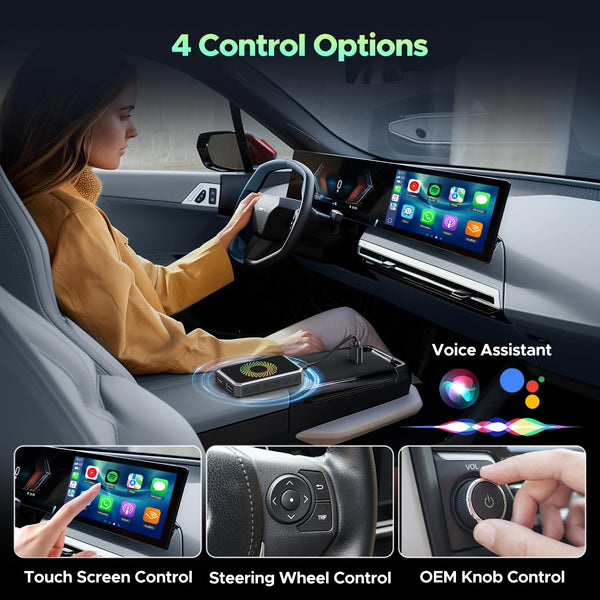 Sakerplus® Wireless CarPlay Adapter Video Box