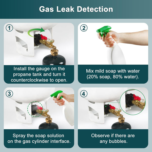 Sakerplus® Propane Refill Adapter With Ball Valve