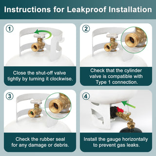 Sakerplus® Propane Refill Adapter With Ball Valve
