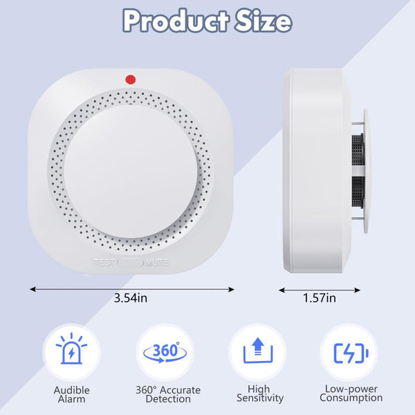 Sakerplus® Battery Operated Photoelectric Smoke Detector