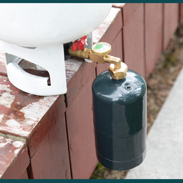 Sakerplus® Propane Refill Adapter With Ball Valve