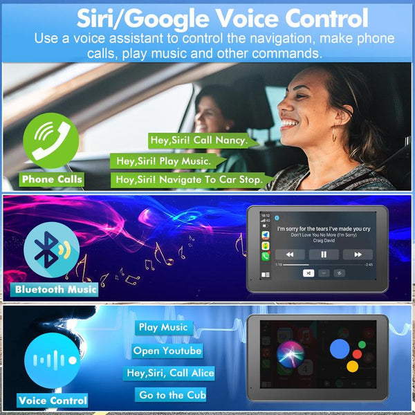 Sakerplus® Wireless CarPlay Touch Screen