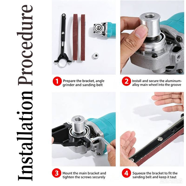 Sakerplus® Angle Grinder Belt Sander Attachment