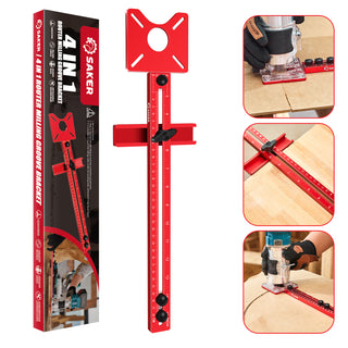 Saker® Adjustable Router Milling Groove Jig