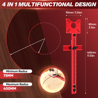 Saker® Adjustable Router Milling Groove Jig