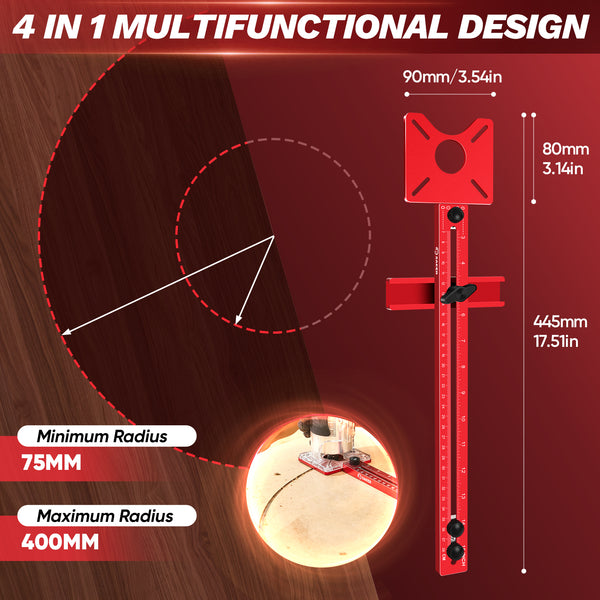 Saker® Adjustable Router Milling Groove Jig