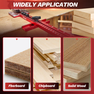 Saker® Adjustable Router Milling Groove Jig