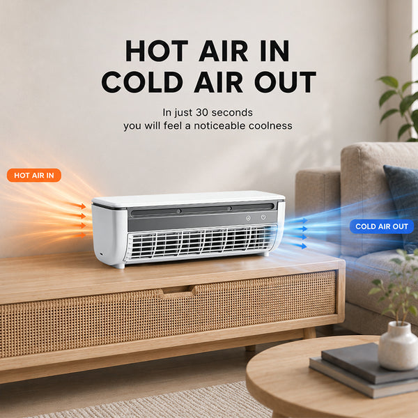 Sakerplus® Portable AC Evaporative Air Cooler with Wall-Mount Design