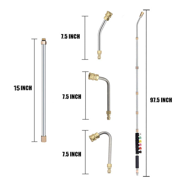 Saker® Pressure Washer Extension Wand Set