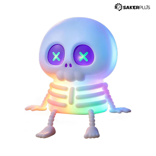 Sakerplus® Cute RGB Halloween Skeleton Night Light