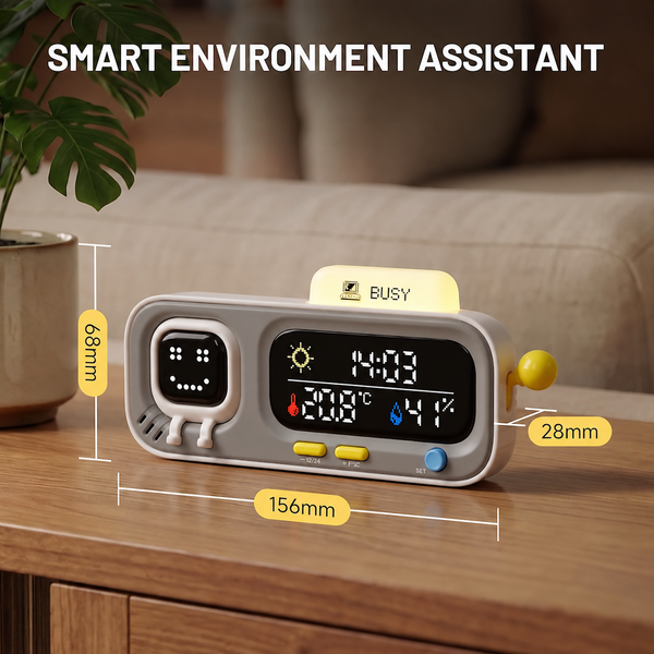 Sakerplus® Smart Thermometer Hygrometer Clock