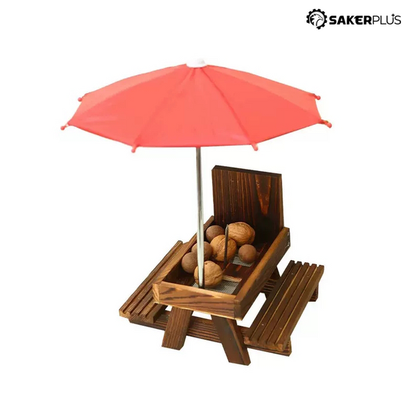 Sakerplus® Outdoor Wooden Squirrel Feeder