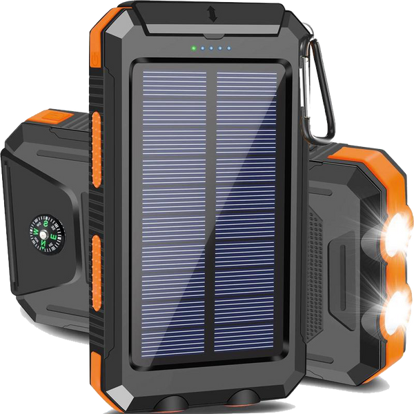 Sakerplus® Portable Solar Power Bank With Flashlight