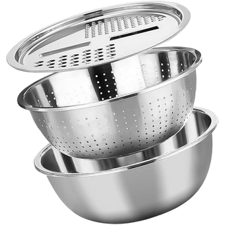 Sakerplus® Multifunctional Stainless Steel Basin With Grater