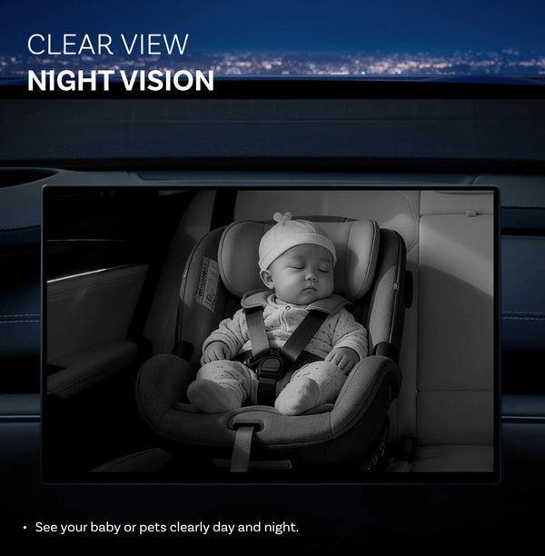 Sakerplus® 2-In-1 Baby Car Monitor