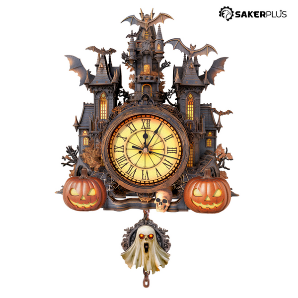 Sakerplus® Halloween 3D Puzzle Clock