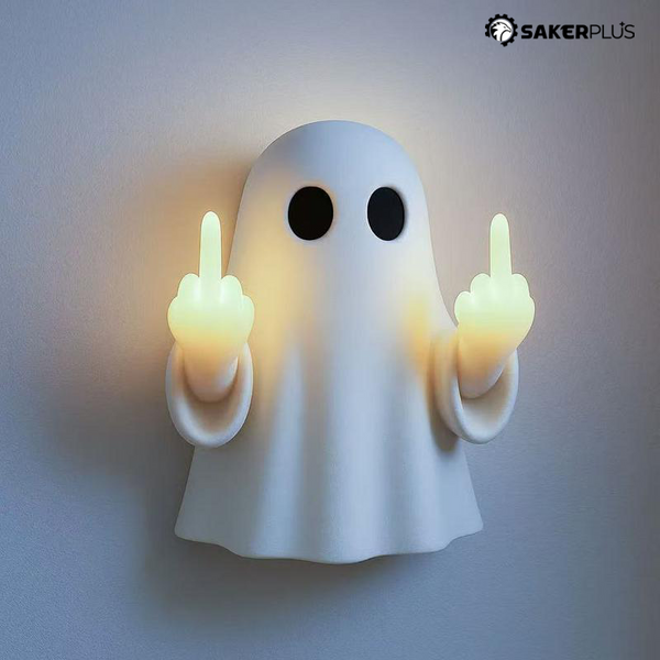 Sakerplus® Cute Ghost Night Light with Middle Finger Gesture