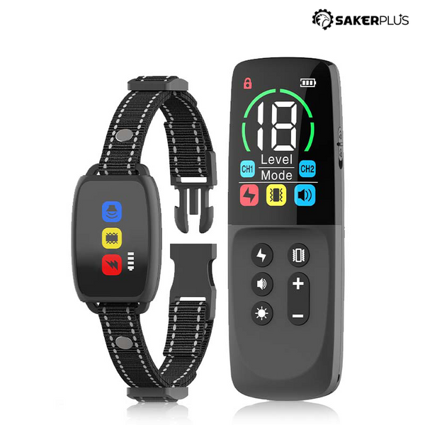 Sakerplus® 800m Remote Dog Training Collar With Display