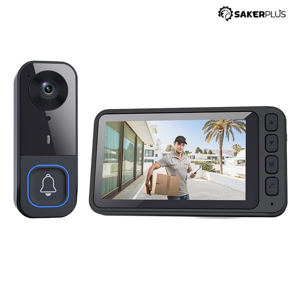 Sakerplus® Smart Video Doorbell With Indoor Display