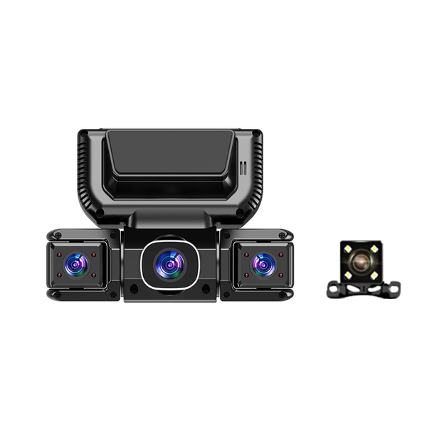 4 Channel Dash Cam Front Rear Cabin Vehicle Camera System 1080P Quad Recording Wide Angle Lens GPS Tracking Night Vision Infrared Indoor Cameras Loop Recording G-Sensor Emergency Lock 3-Inch LCD Display Multi-View Monitoring 256GB Support No Battery Design Easy Installation Suction Mount Car Security Driving Recorder Fleet Management Parking Protection Real-Time Speed Location Route Playback Accident Evidence Capture All-Weather Performance Road Safety Monitor Multi-Camera Coverage.